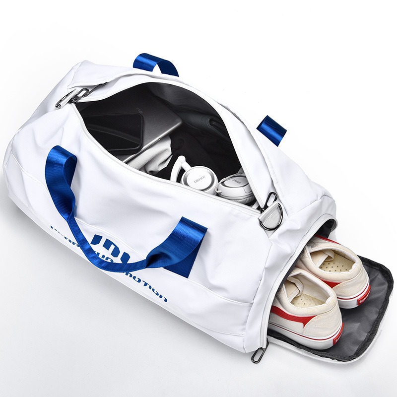 Weekender Bag Duffle - اللياقة البدنية القماش الخشن معزولة الرطب