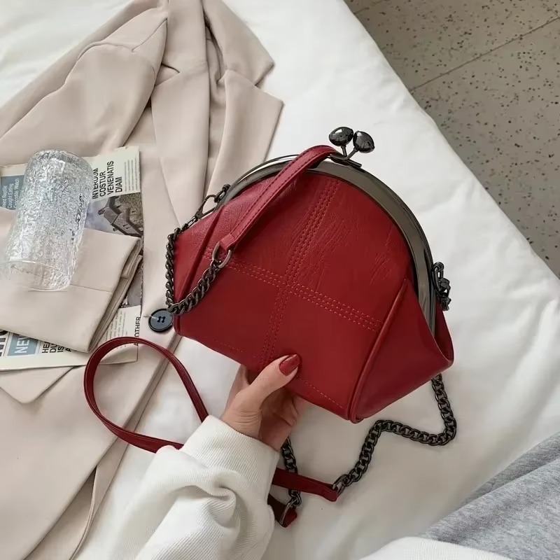 Luxury Bags For Women Sale - موضة الصلبة بولي PU سلاسل الخياطة