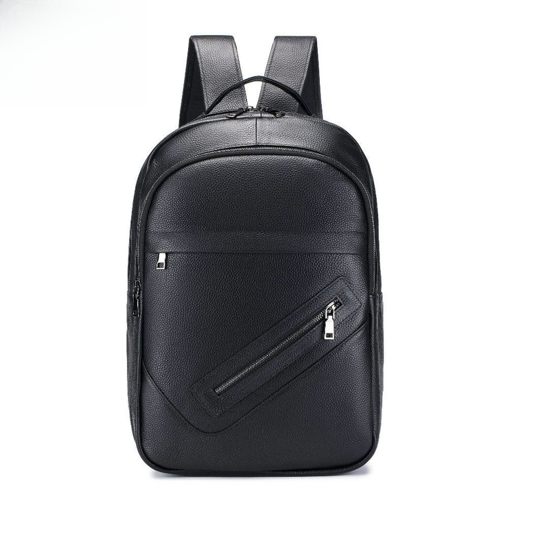 Genuine Leather Backpack - حقيبة كتف جلدية فاخرة للرجال -