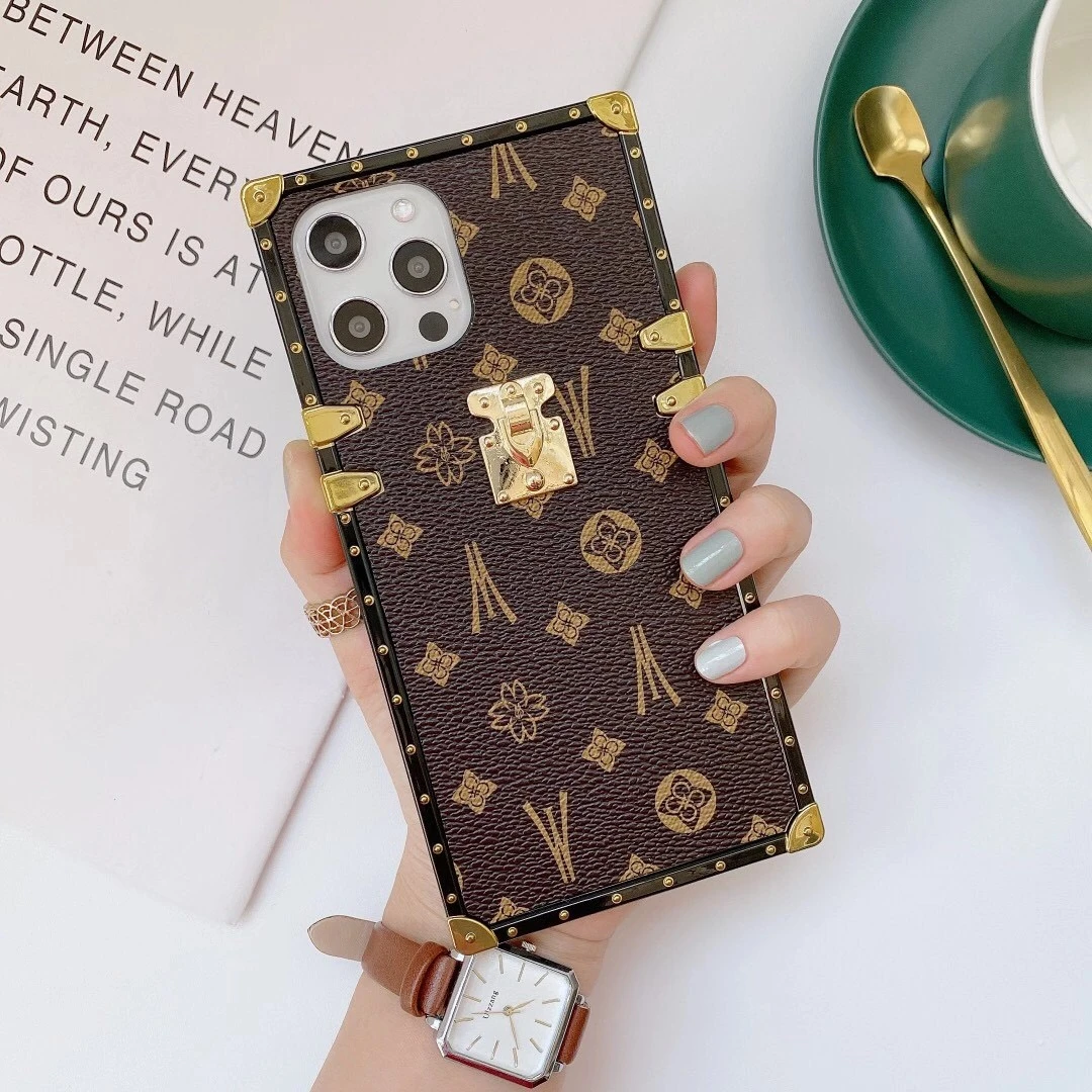 Luxury Bags Quotes - حافظة هاتف جلدية مربعة أنيقة لهاتف