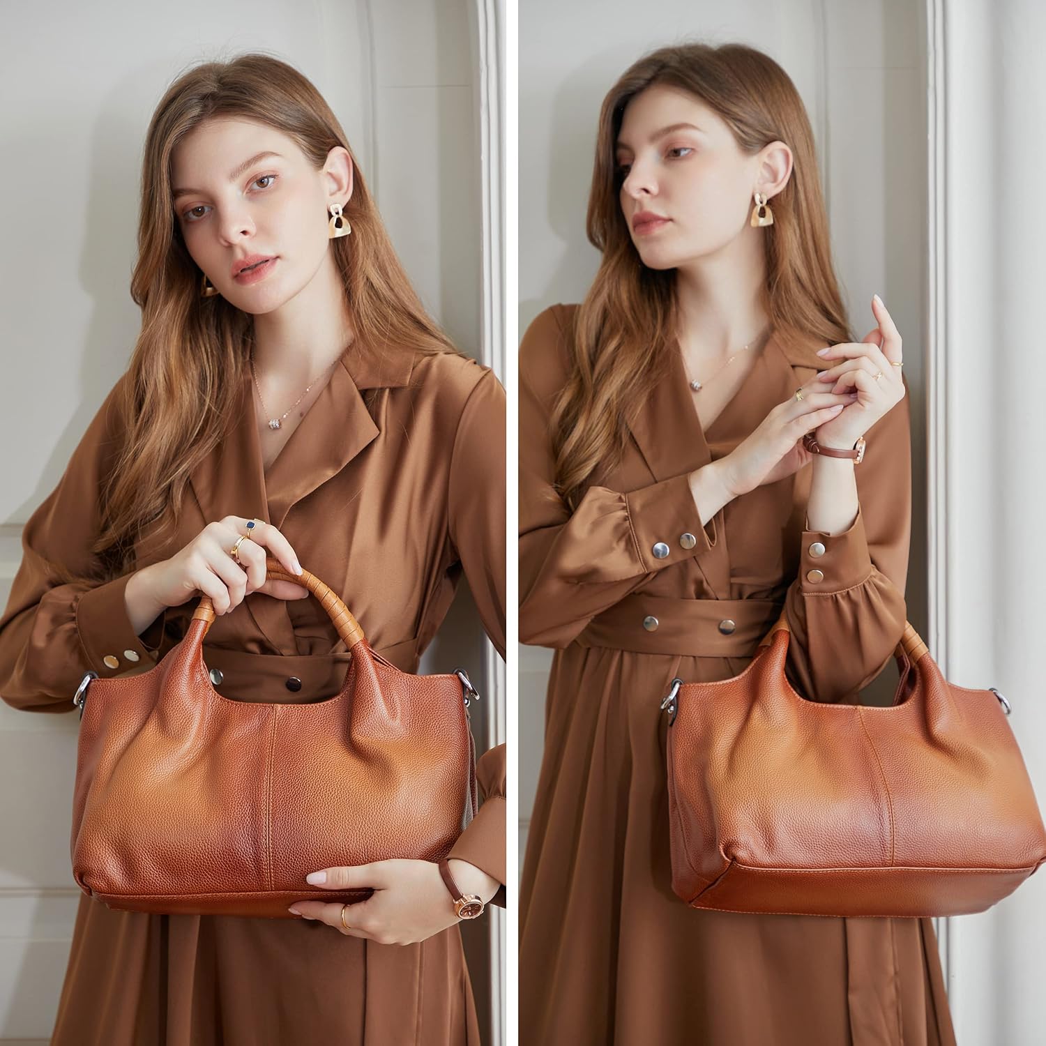 حقائب كتف من الجلد الأصلي وحقا - مراجعة Quiet Luxury Bags Tote وسعره