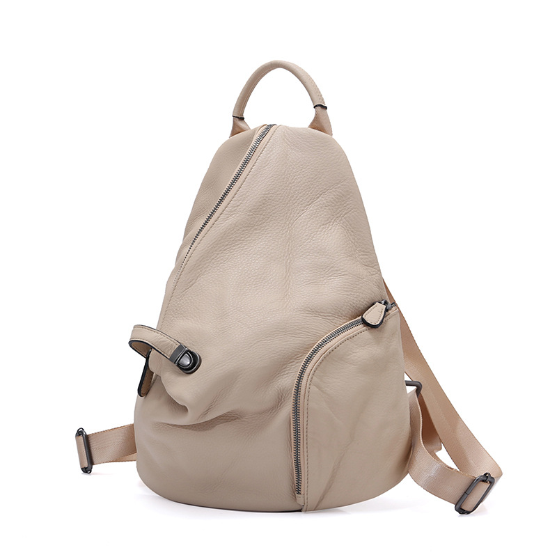 حقيبة ظهر نسائية من الجلد الطب - مراجعة Genuine Leather Backpack وسعره