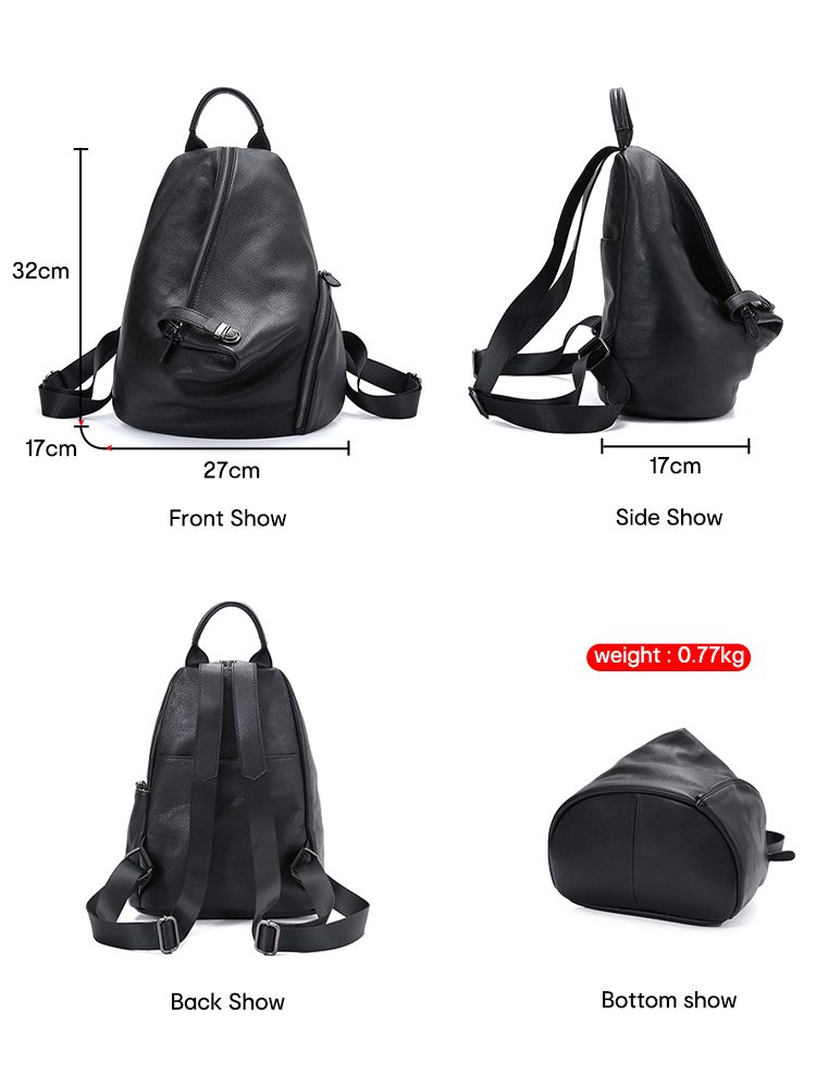 حقيبة ظهر نسائية من الجلد الطب - مراجعة Genuine Leather Backpack وسعره
