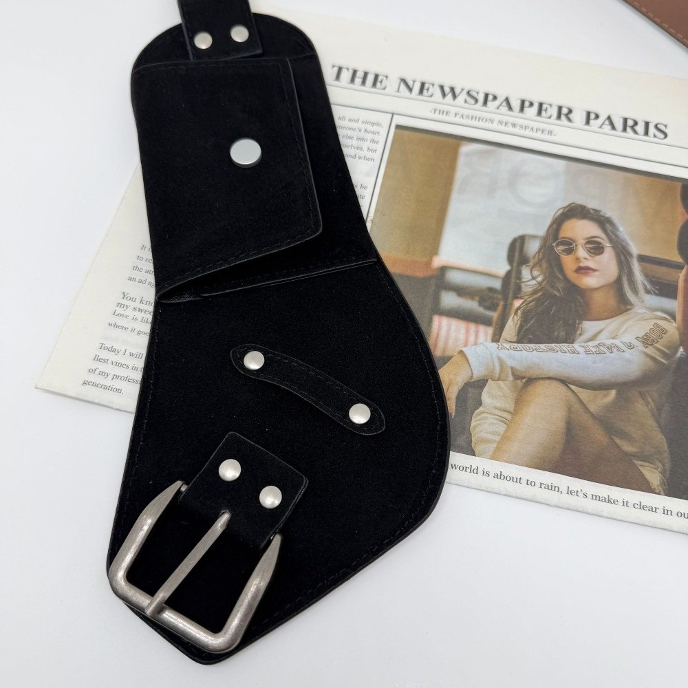 حزام خصر عريض من الجلد الصناعي - مراجعة Belt Bag Leather Wide وسعره