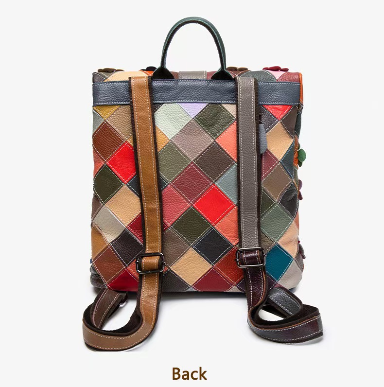حقيبة ظهر نسائية كلاسيكية من ا - مراجعة Genuine Leather Backpack وسعره