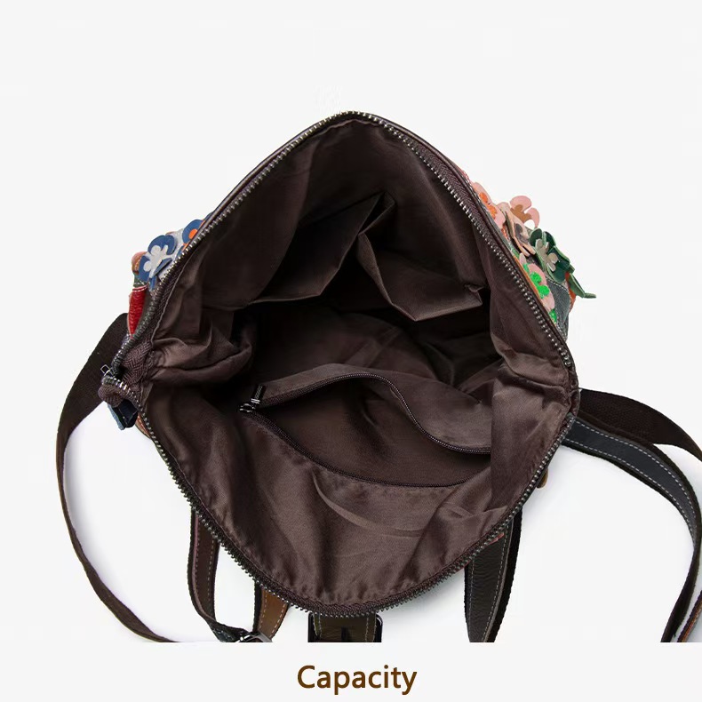 حقيبة ظهر نسائية كلاسيكية من ا - مراجعة Genuine Leather Backpack وسعره