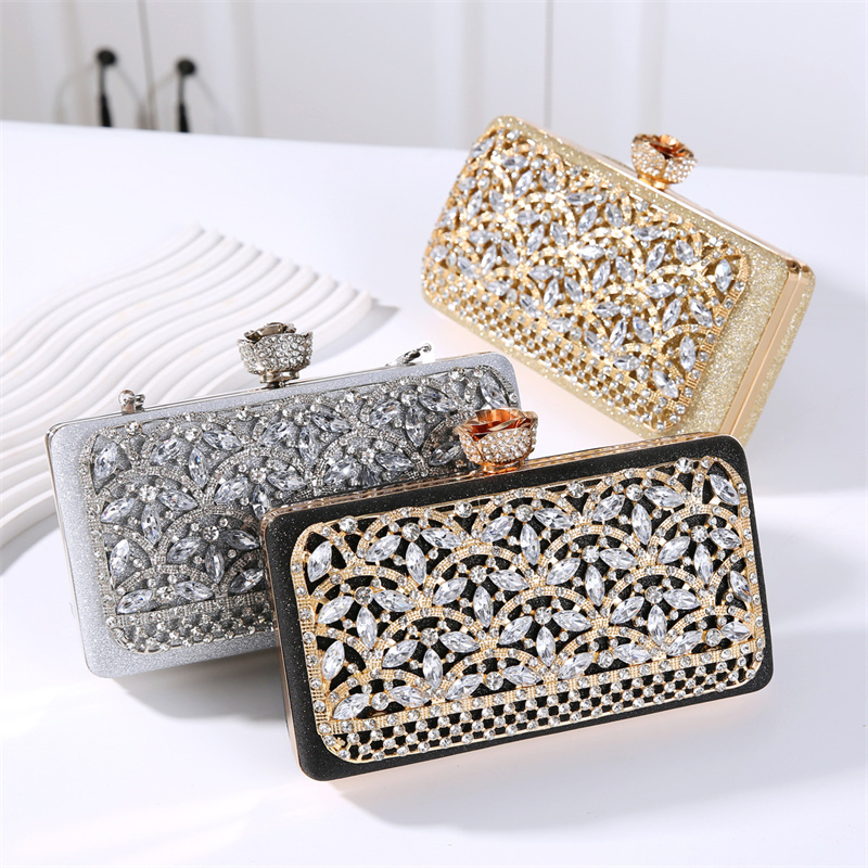 حقيبة سهرة فاخرة بإطار معدني م - مراجعة Luxury Bags Dubai وسعره