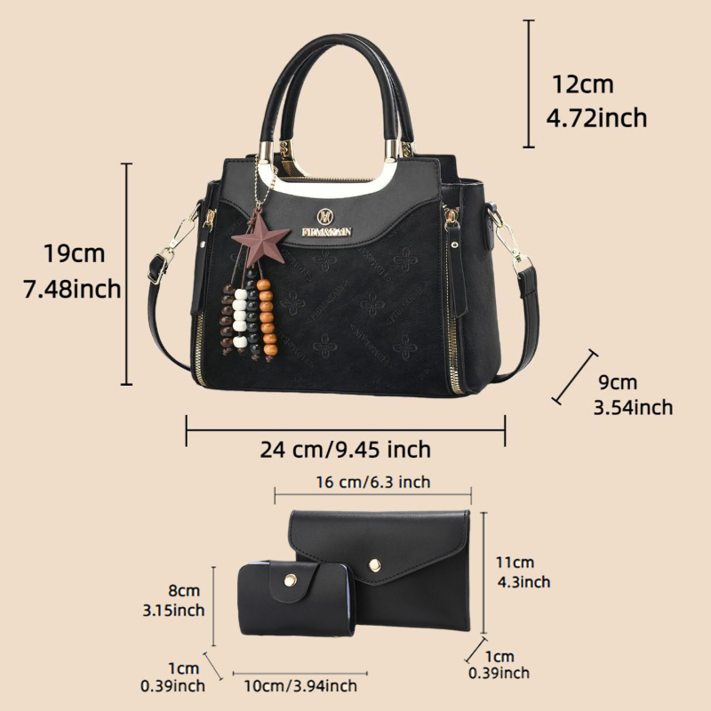 حقيبة يد نسائية أنيقة، لون موح - مراجعة Luxury Bags With Zipper وسعره