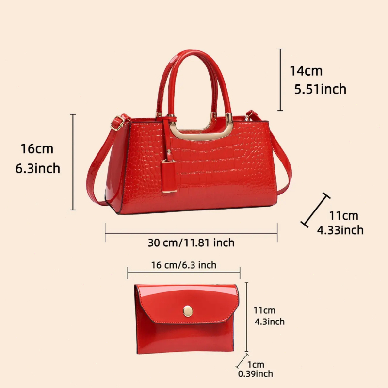 مجموعة حقائب يد نسائية، حقائب  - مراجعة Luxury Bags With Zipper وسعره