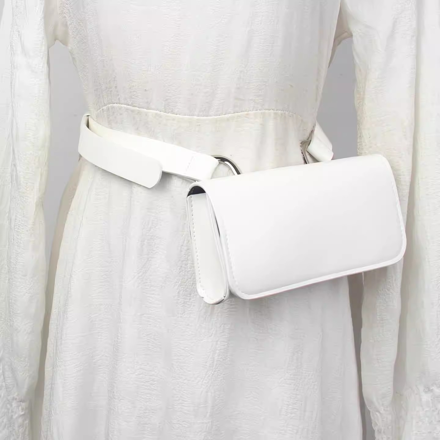حزام جلد صناعي للرجال والنساء، - مراجعة Belt Bag Leather Wide وسعره