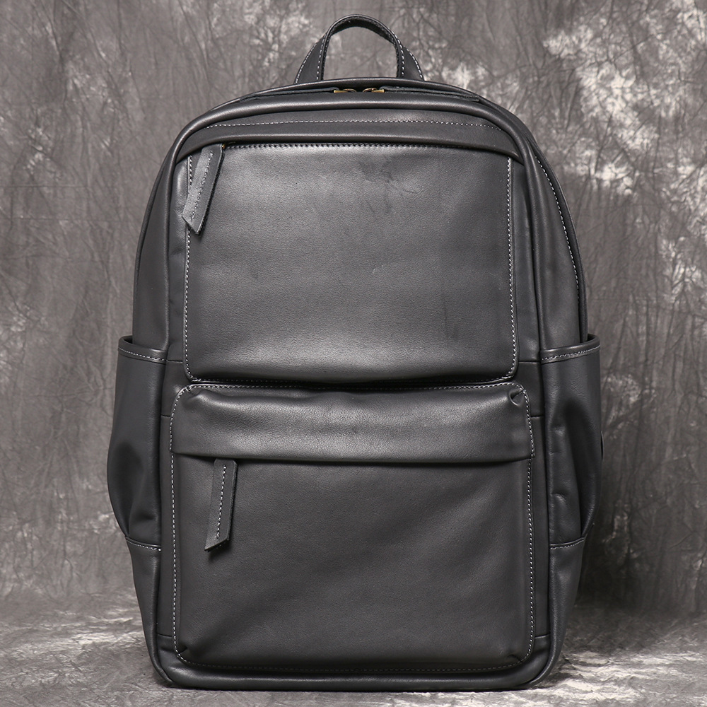 حقيبة ظهر رجالية من الجلد الطب - مراجعة Genuine Leather Backpack وسعره
