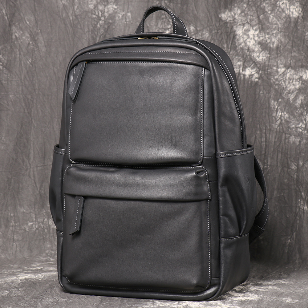 حقيبة ظهر رجالية من الجلد الطب - مراجعة Genuine Leather Backpack وسعره