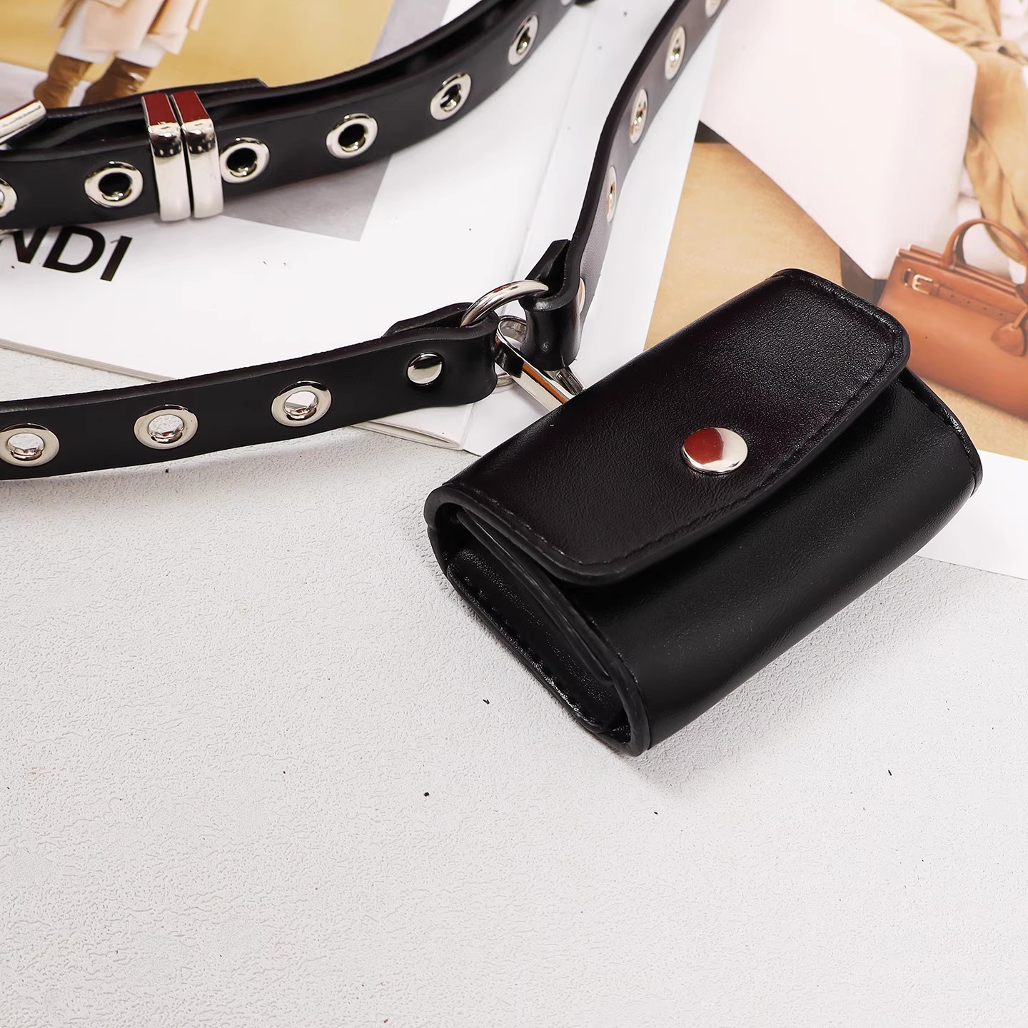 المرأة المدرج موضة جلد طبيعي ح - مراجعة Belt Bag Leather Wide وسعره