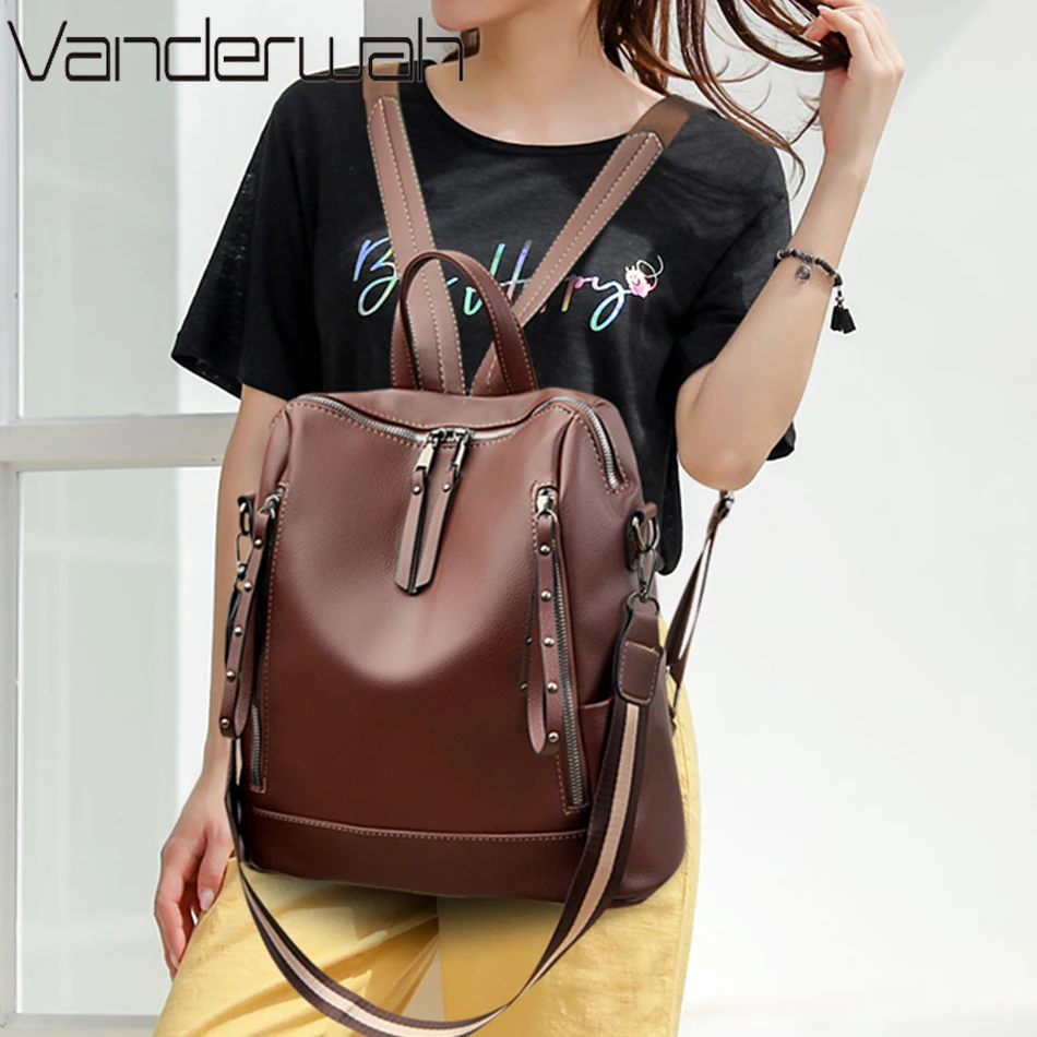 العلامة التجارية الفاخرة على ظ - مراجعة Genuine Leather Backpack وسعره