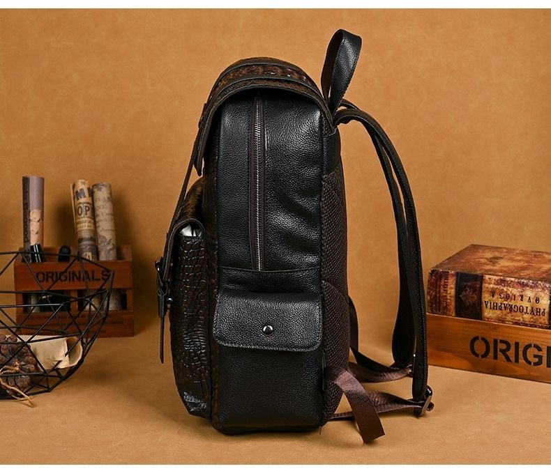 حقيبة ظهر رجالية جديدة لعام 20 - مراجعة Genuine Leather Backpack وسعره